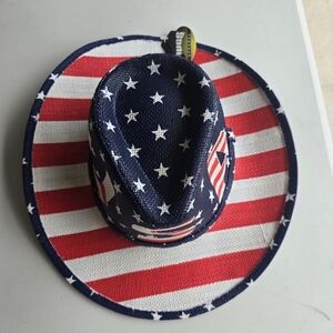 Pugs American Flag Cowboy Rager Hat Patriotic Rodeo Unisex Western New